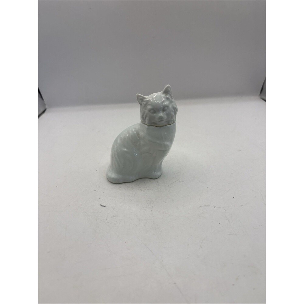 Vintage Avon Cologne Perfume Cotillion In White Cat Bottle 70s Vintage Empty